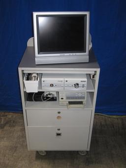 JEDMED 327 820 702 Endostrobo Cam w/ Laryngoscope, Video Printer, Foot Switches, Display Monitor