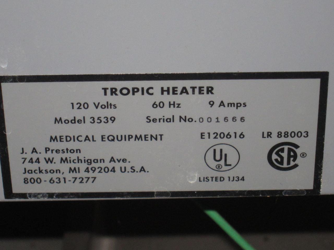 SAMMONS PRESTON MN# 3539 Humidifier / Heater