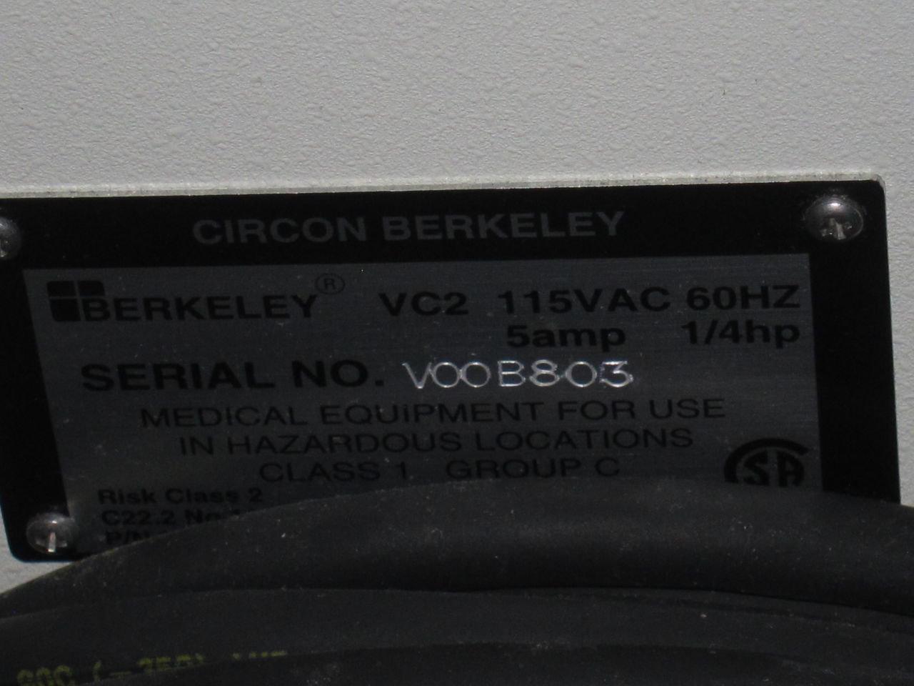BERKELEY VC-2 Ultrasound Vacuum Curettage System OB / GYN