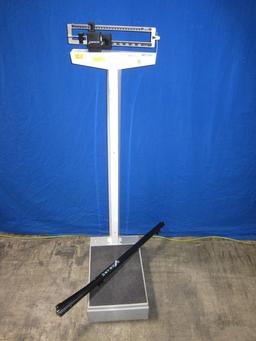 DETECTO 442 w/ Measurement Bar, On Wheels Scale