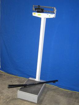 DETECTO 442 w/ Measurement Bar, On Wheels Scale