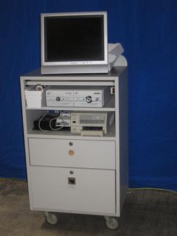 JEDMED 327 820 702 Endostrobo Cam w/ Laryngoscope, Video Printer, Foot Switches, Display Monitor