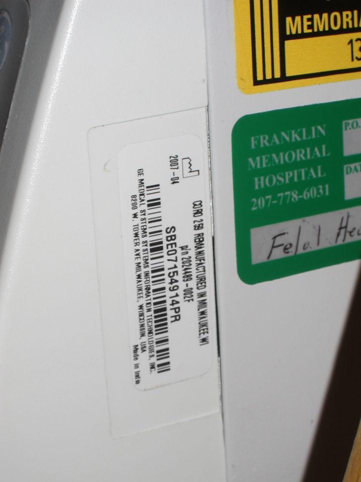 GE Corometrics 250 Series Fetal Monitor