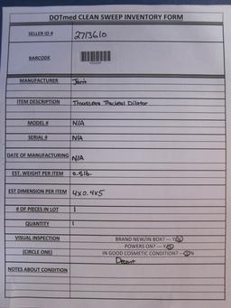 JARIT Trousseau Tracheal Dilator