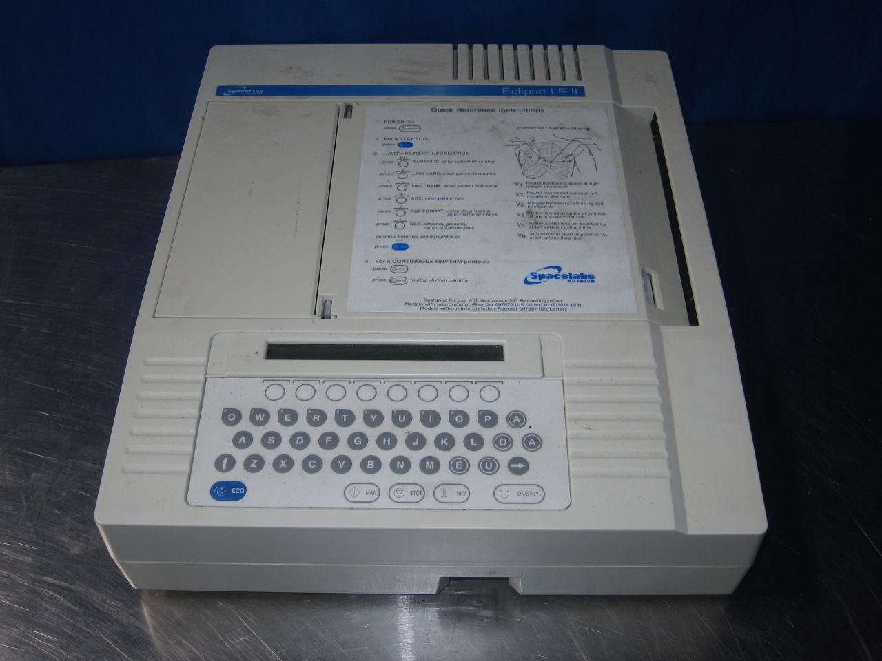 SPACELABS/BURDICK Eclipse LE II ECG unit