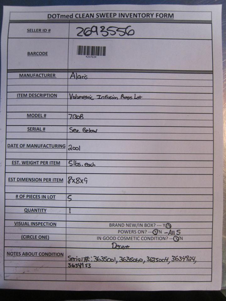 ALARIS 7103B Pump IV Infusion
