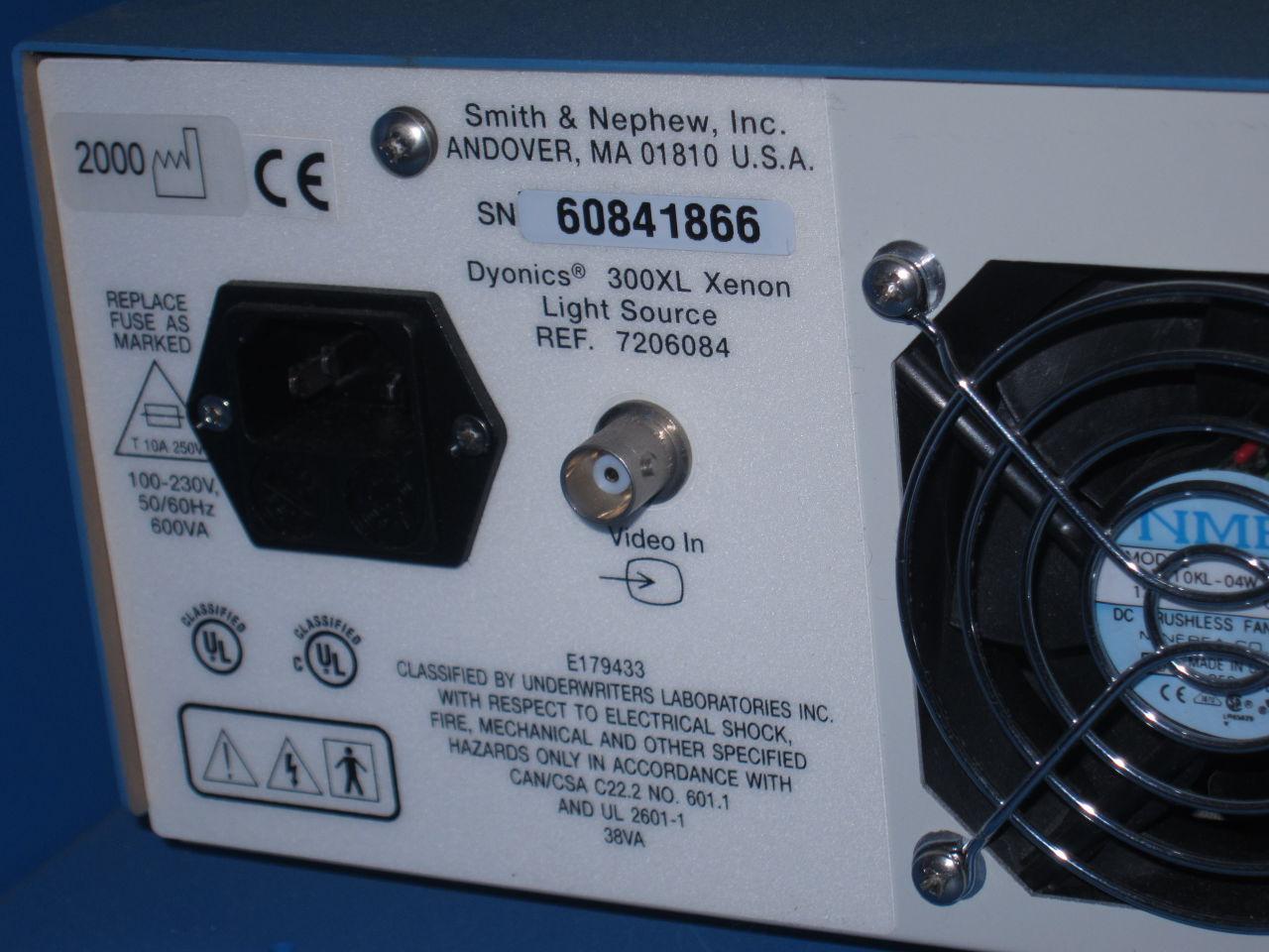 SMITH & NEPHEW Dyonics Video Cart w/ Camera Image Mngt System, Video Printer, and Light Source