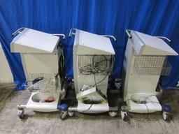 ERBE Vio-Cart Rolling Cart w/ Cables - Lot of 3 Electrosurgical Unit