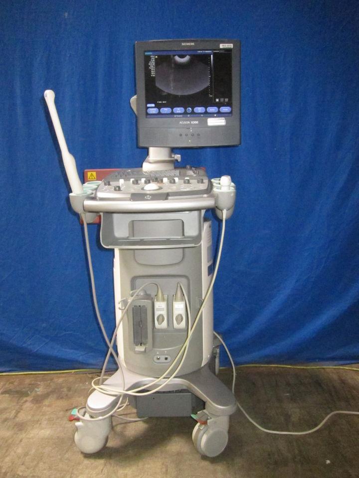 SIEMENS Acuson X300 Ultrasound System w/ 2 Probes - Lot of 1