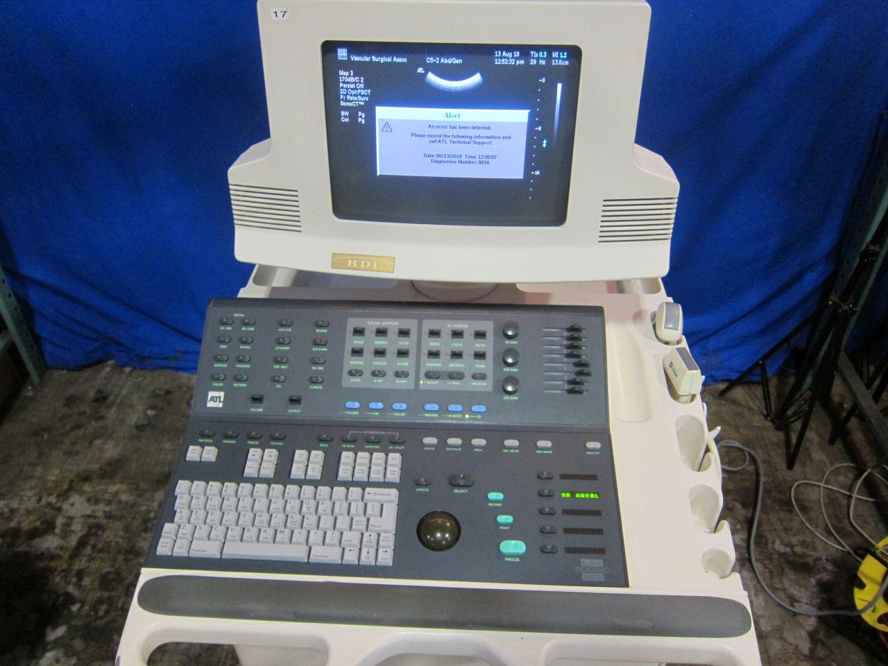 ATL HDI 5000 Ultrasound System w/ 2x Probes