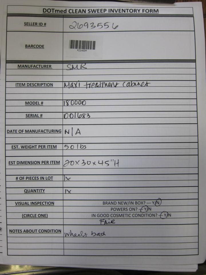 SMR Maxi Treatment Cabinet