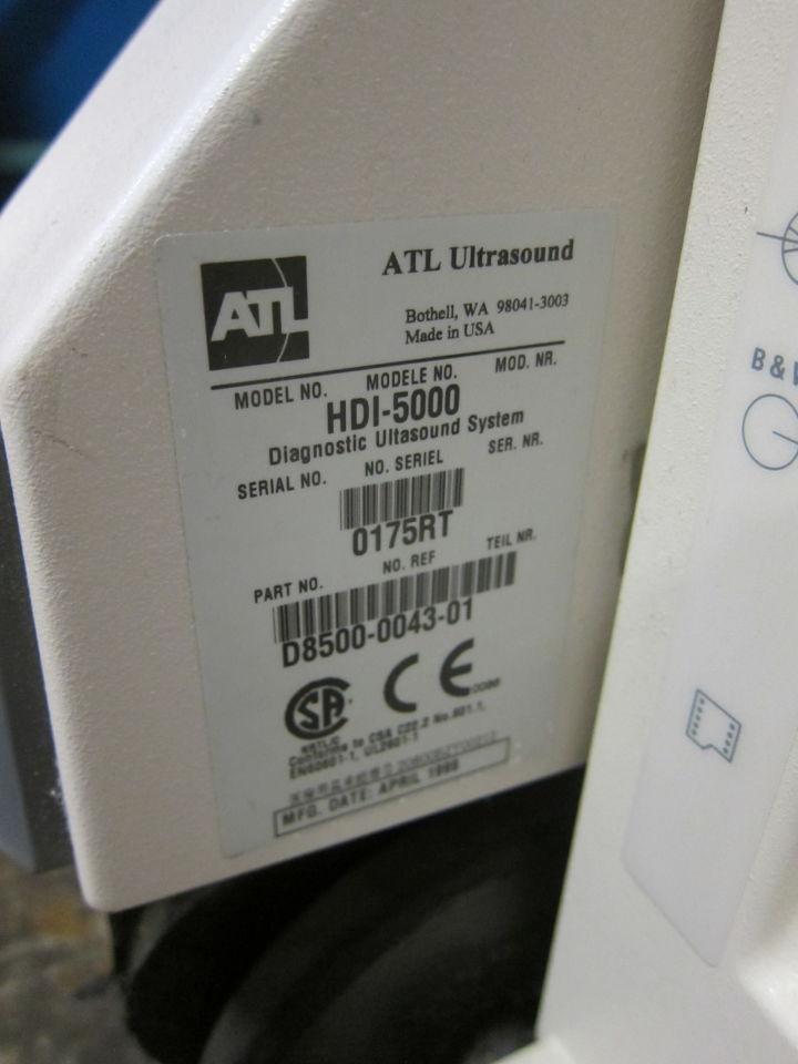 ATL HDI 5000 Ultrasound System w/ 2x Probes