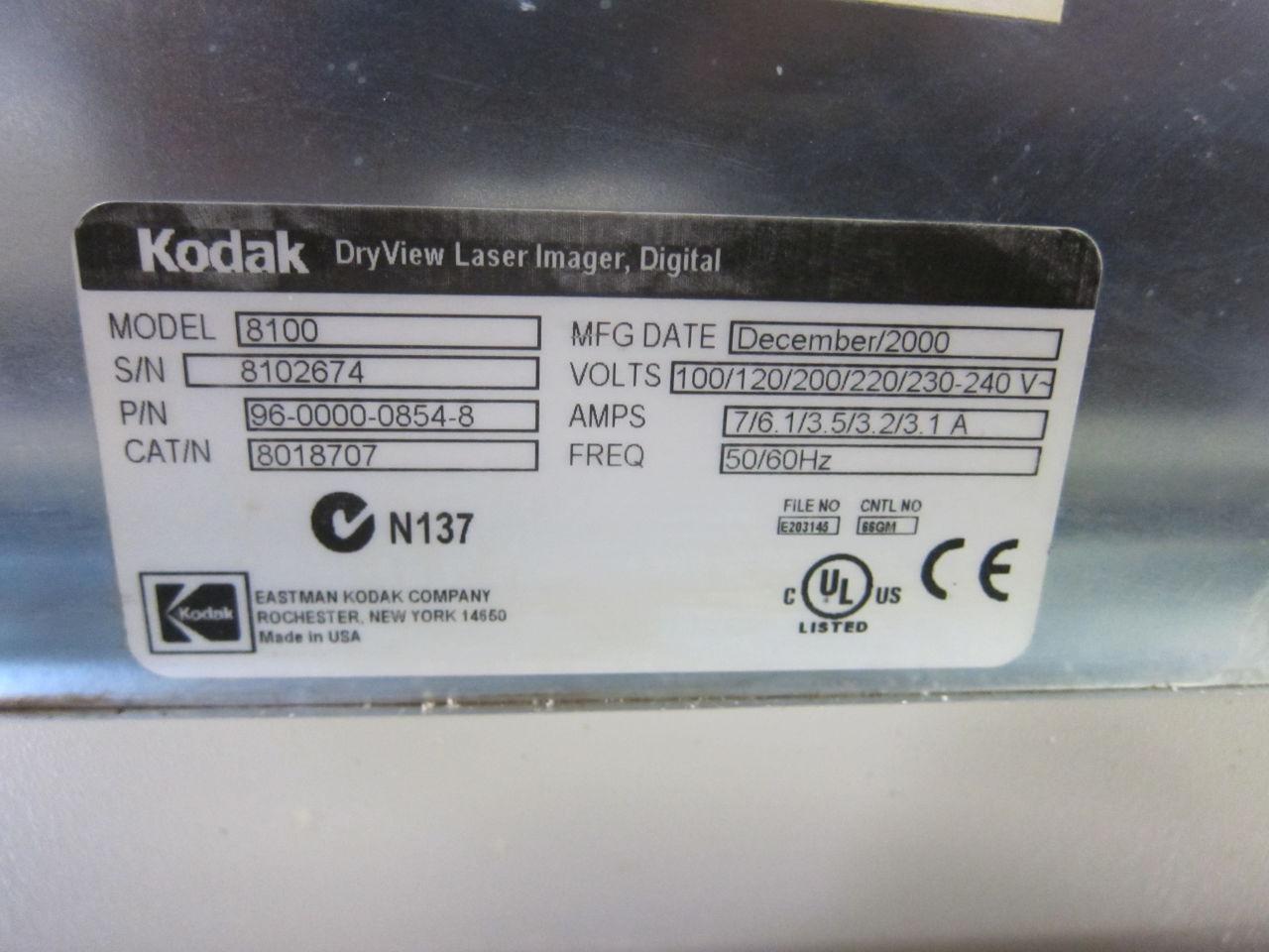 KODAK 8100 Dry Camera