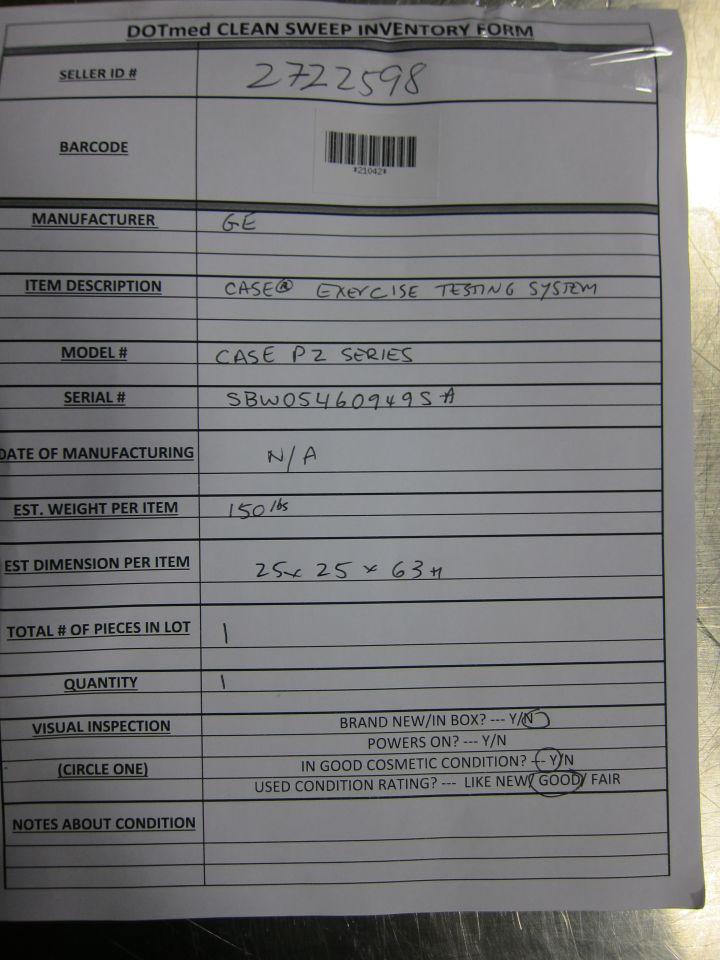 GE CASE P2 Series Stress Test