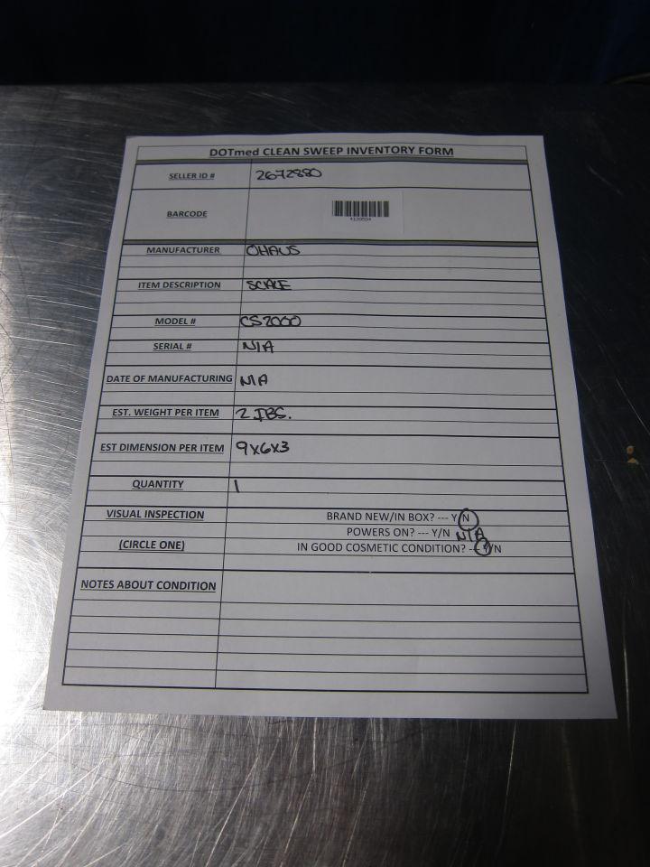 OHAUS CS 2000 Balance