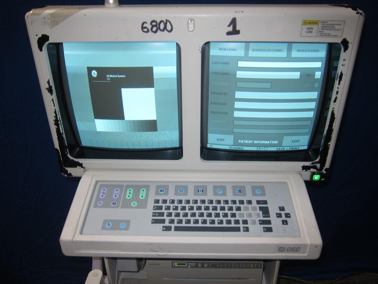 OEC MEDICAL SYSTEMS Miniview 6800 w/ Footswitch and Image Intensifier C-Arm