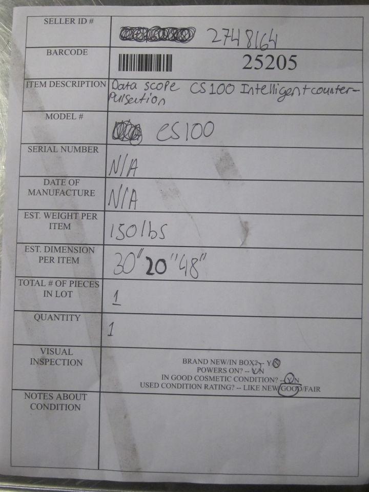 DATASCOPE CS100 Counter Pulsation System