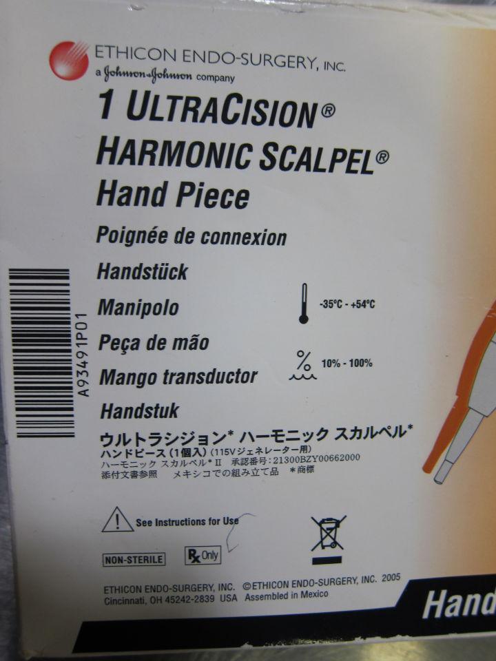 ETHICON Ultracision Harmonic Scalpel Handpiece Electrosurgical Unit
