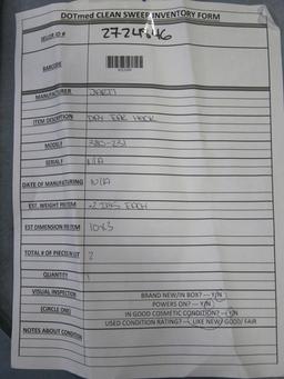 JARIT 380-231 Day Ear Hook - Lot of 2