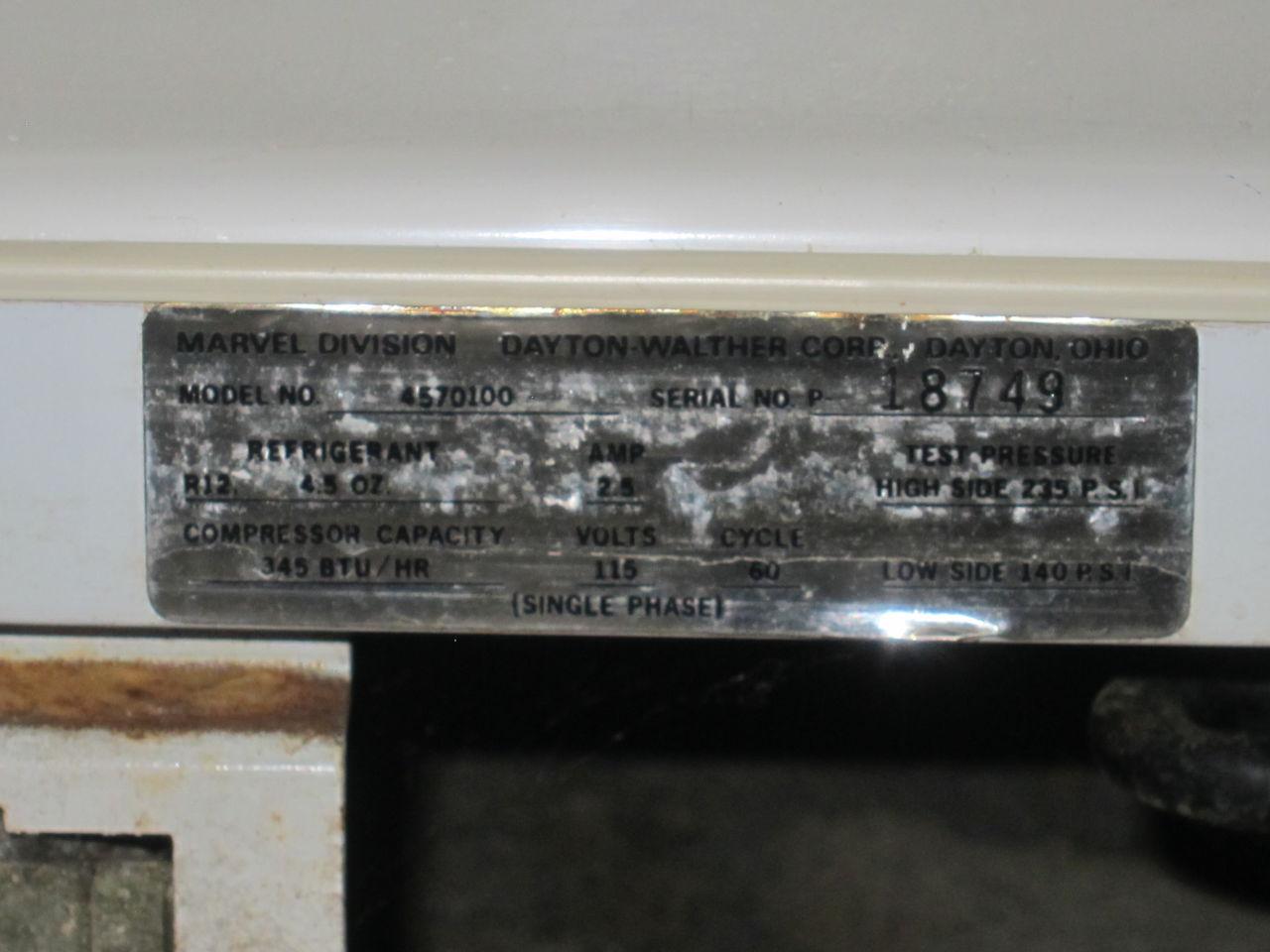 DAYTON-WALTHER CORP 4570100 Refrigerator Freezer