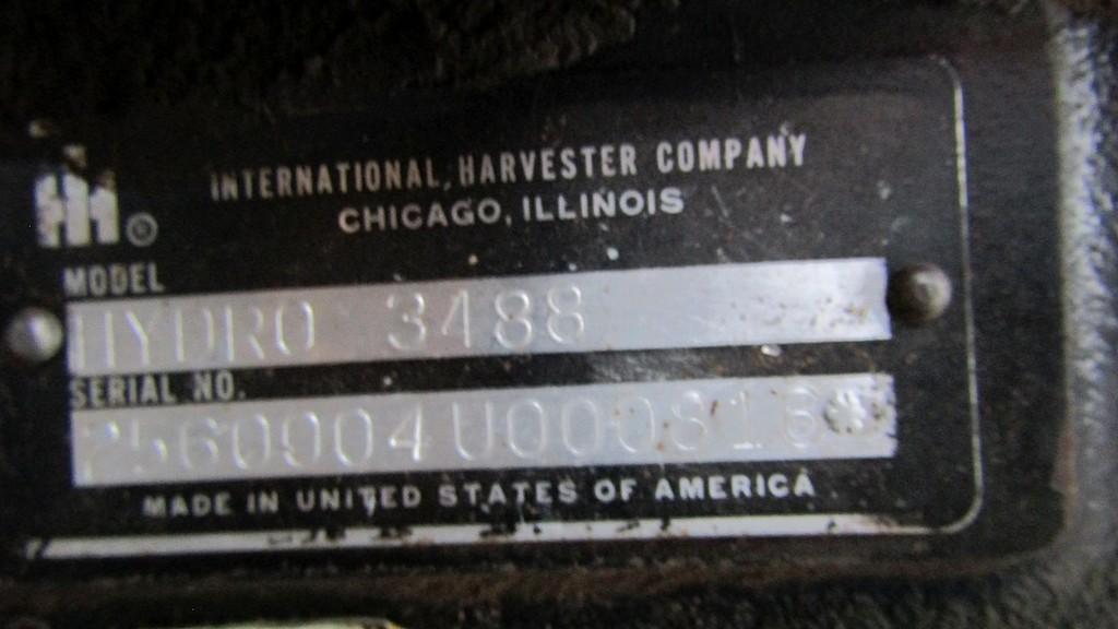 International 3488 Hydro Cab Tractor