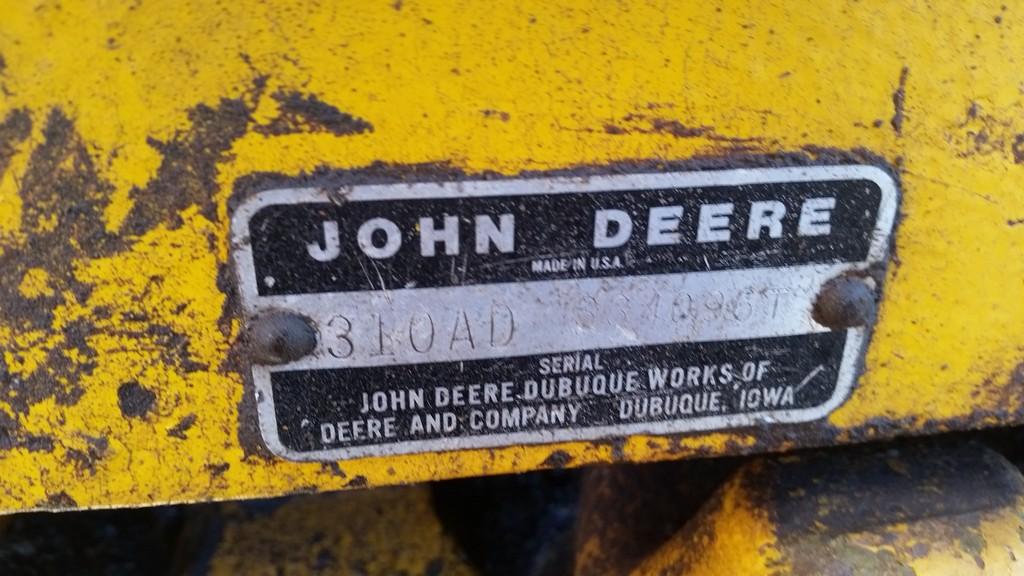John Deere 310A Backhoe 'AS-IS'