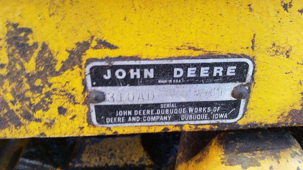 John Deere 310A Backhoe 'AS-IS'