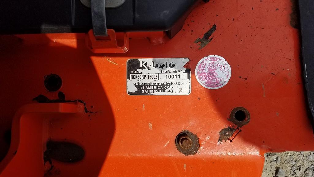 Kubota  ZD1511 Diesel Zero Turn
