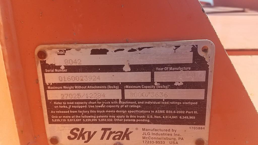 2006 Sky Track 8042 Telehandler