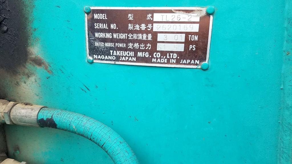 Takeuchi TL26-2 Track Skid Steer