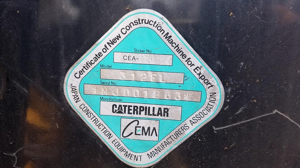 2014 Cat 312E Excavator