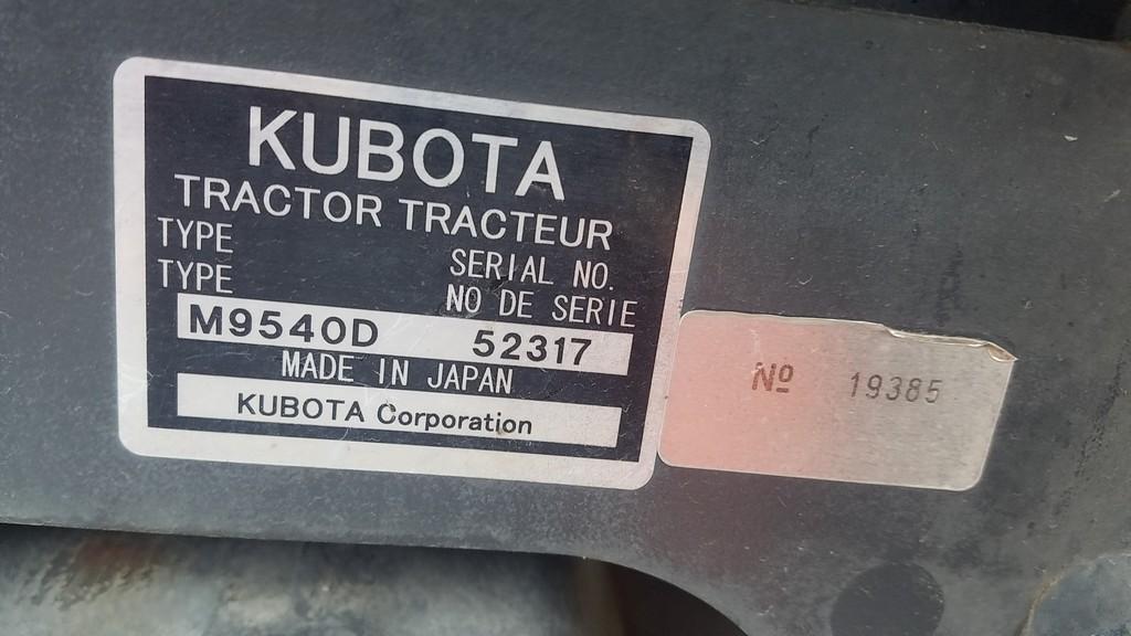 Kubota  M9540 Tractor 'AS-IS'