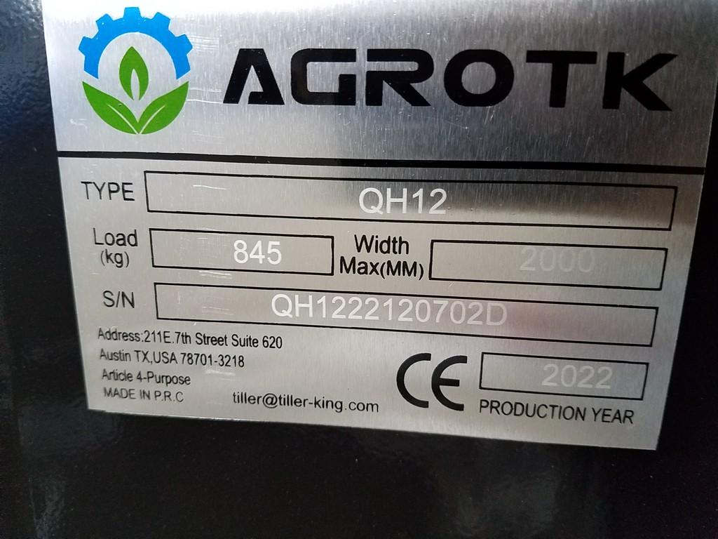 2022 Agrotk QH12 Mini Excavator 'NEW'