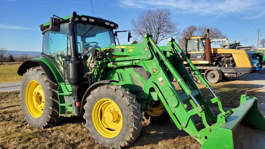 2016 John Deere 6130R Cab Loader Tractor