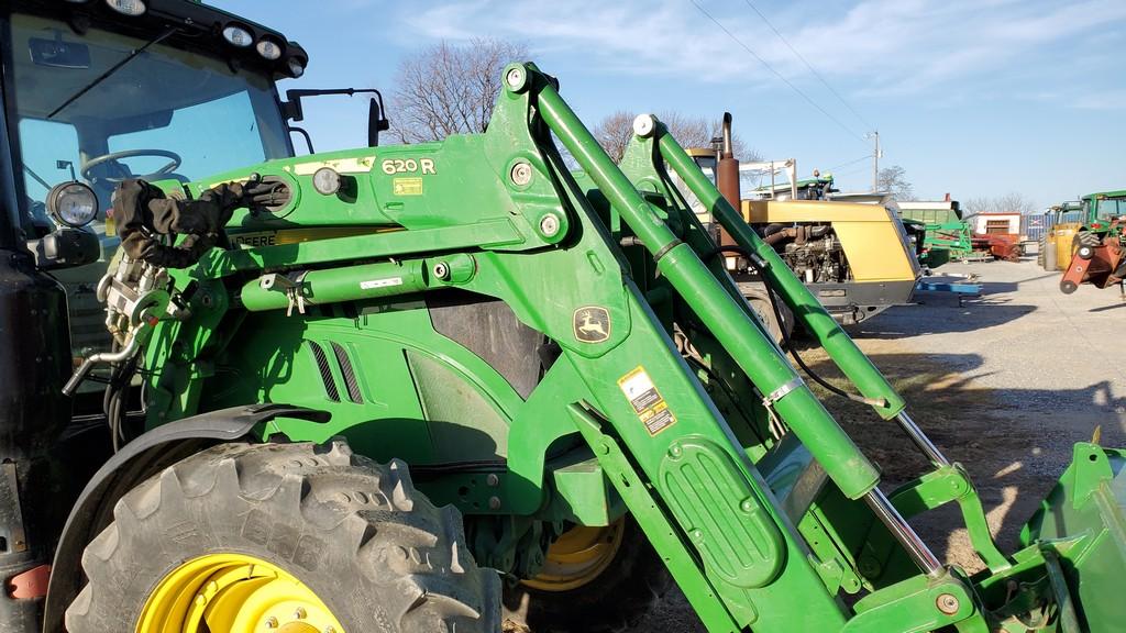 2016 John Deere 6130R Cab Loader Tractor