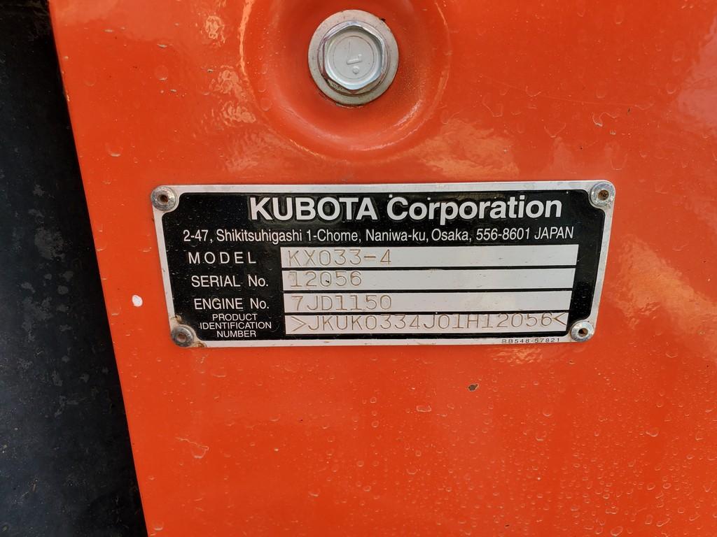 Kubota KX033-4 Mini Excavator 'ELITE'