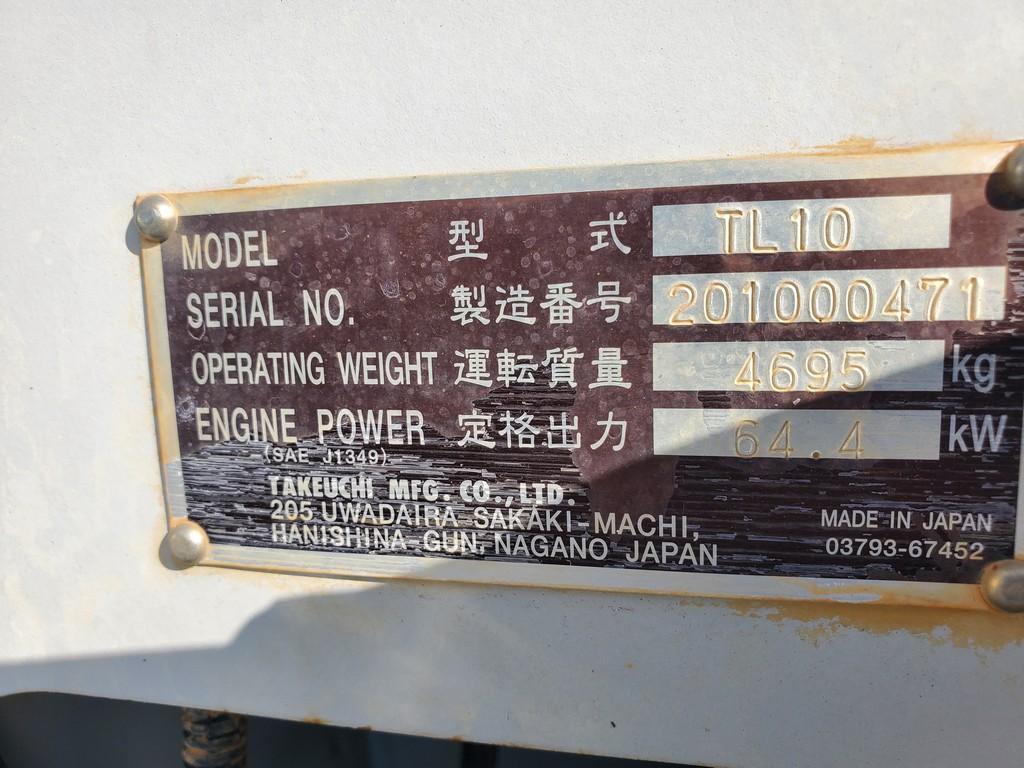 Takeuchi TL10 Track Skid Steer 'AS-IS'