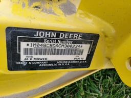 2012 John Deere 48C Mower Deck