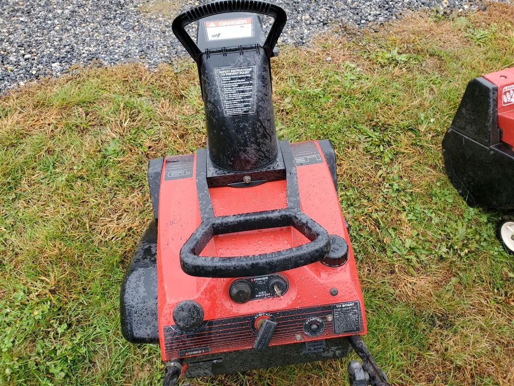 Snapper LE3190E Snow Blower 'RUNS'
