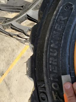 Forerunner SKS1 Skid Steer Tires on Wheels 'Set of 4 - New'