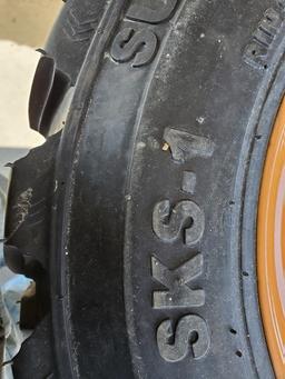 Forerunner SKS1 Skid Steer Tires on Wheels 'Set of 4 - New'