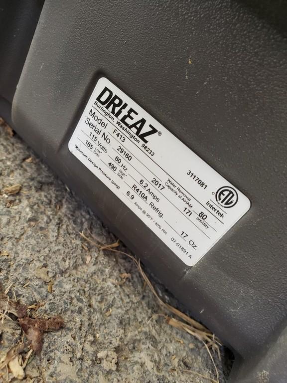2017 Dri-Eaz F413 Revolution LGR Dehumidifier 'AS-IS'
