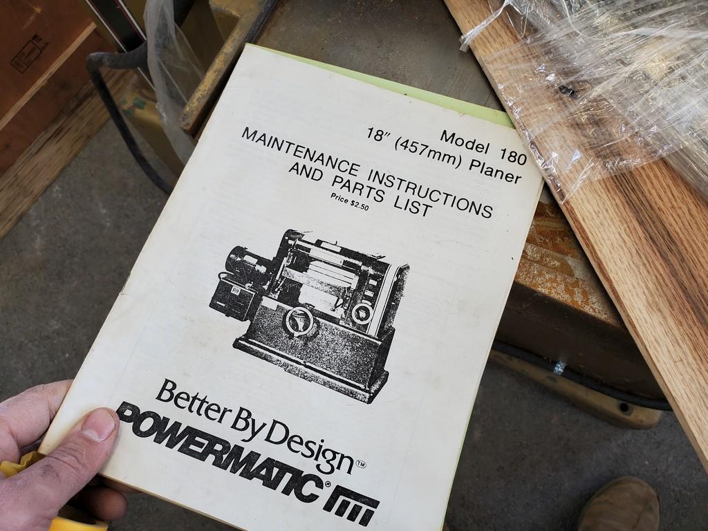 Powermatic 180 Planer