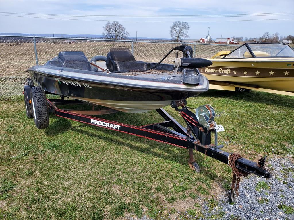 Boat with Trailer   'NO Title, AS-IS'
