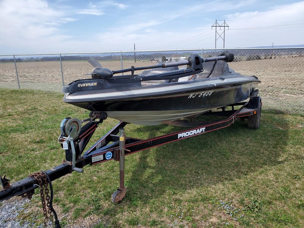 Boat with Trailer   'NO Title, AS-IS'