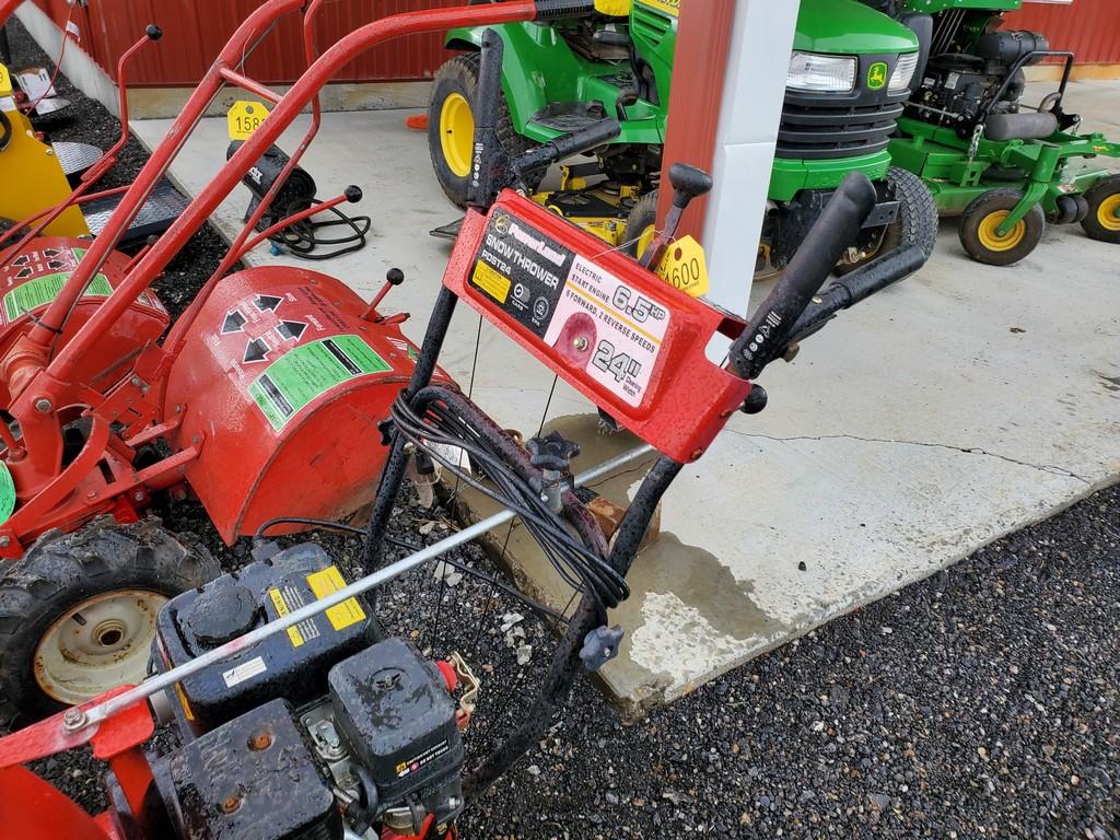 Powerland POST24 Snow Blower 'Runs & Operates'