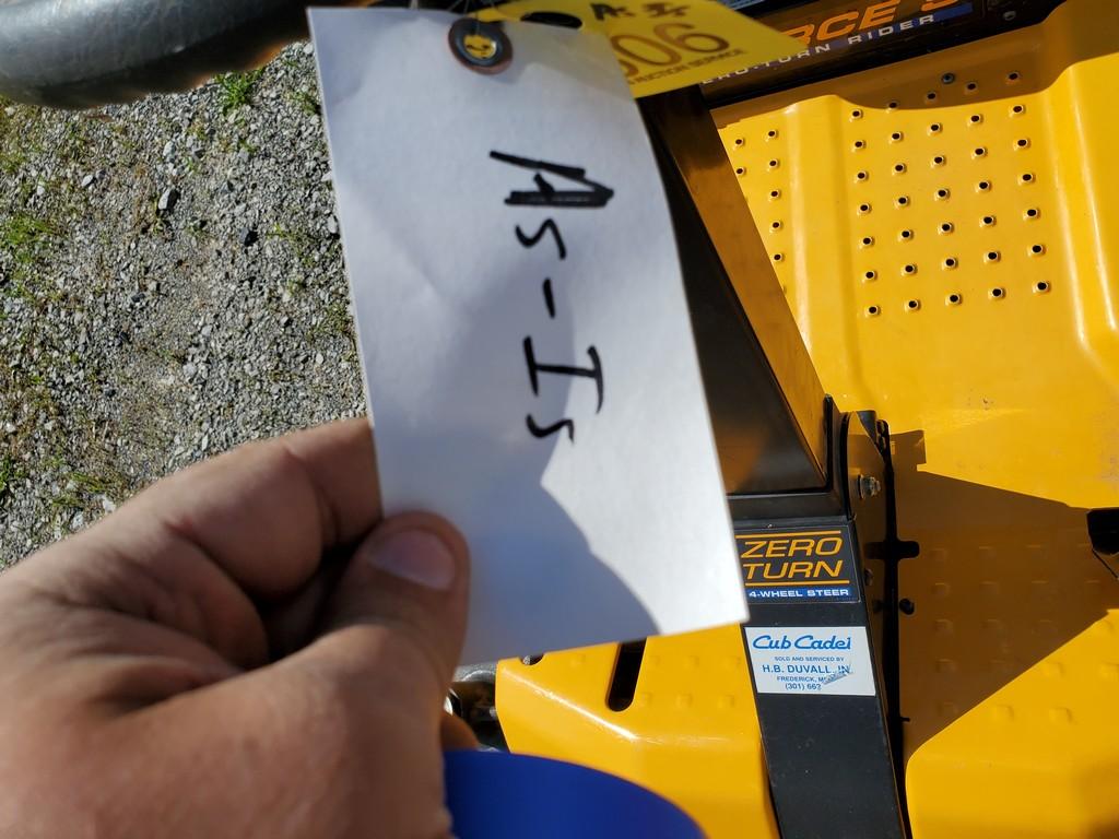 2013 Cub Cadet Z-Force S 60 Zero Turn 'AS-IS'