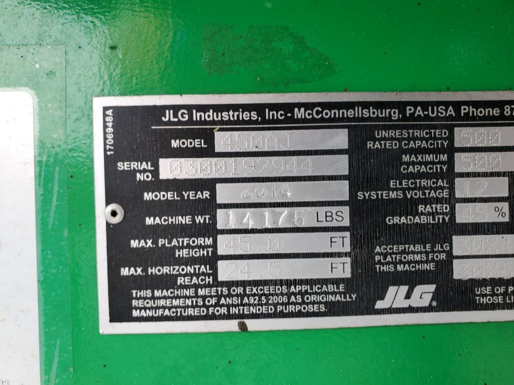 2014 JLG 450AJ Manlift 'Runs & Operates'