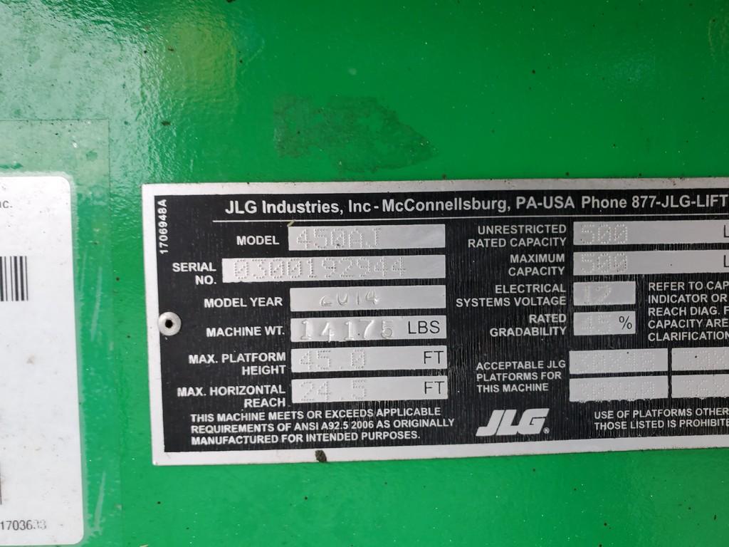 2014 JLG 450AJ Manlift 'Runs & Operates'