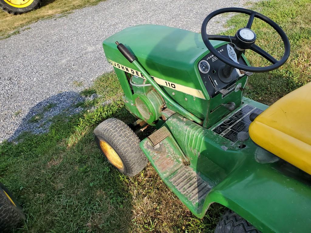 John Deere 110 Riding Tractor 'AS-IS'